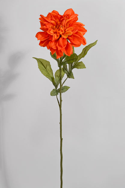 29" Silk Dahlia Spray Orange