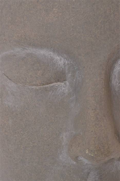 7" Resin Face Planter Grey