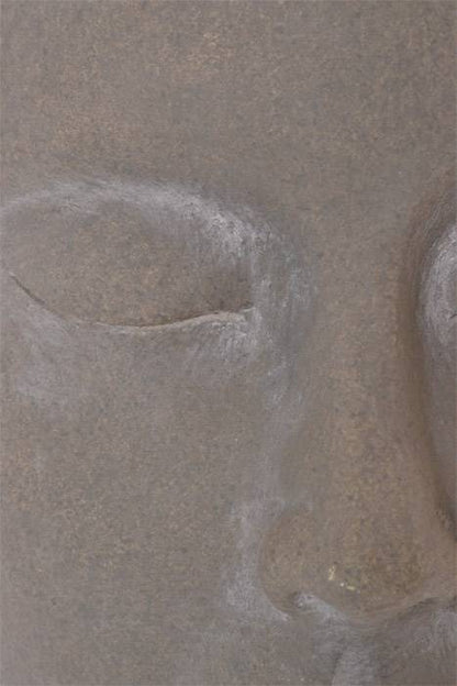 7" Resin Face Planter Grey