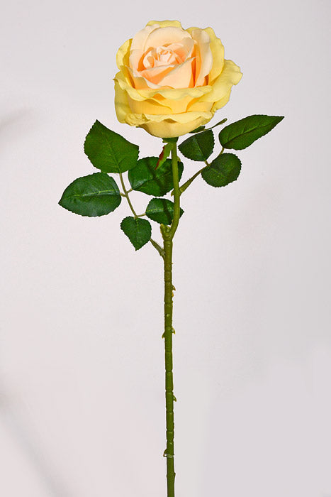 24.5" Silk Rose Spray Yellow
