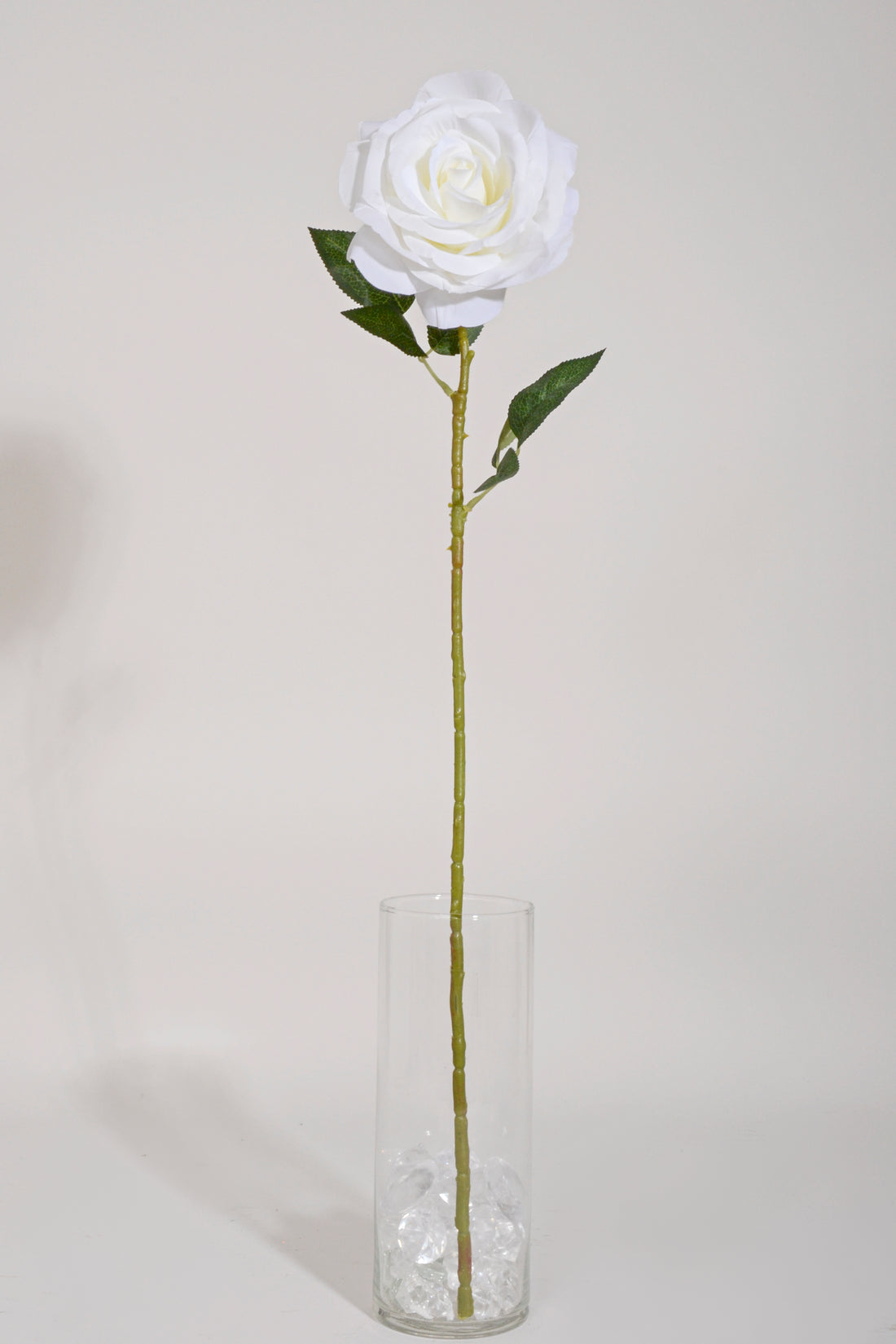 26" Silk Rose Spray White