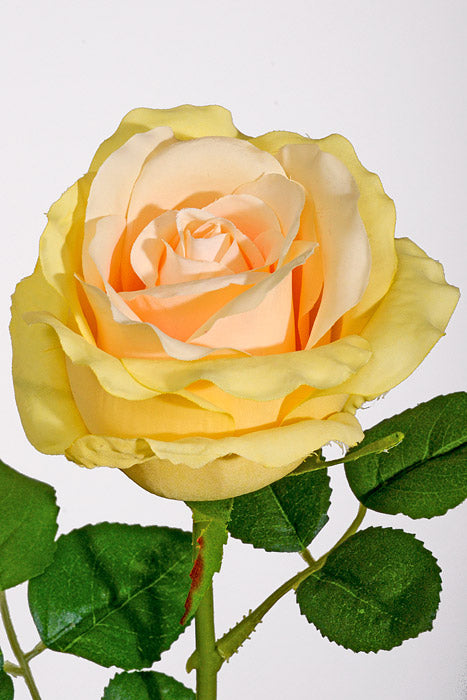 24.5" Silk Rose Spray Yellow