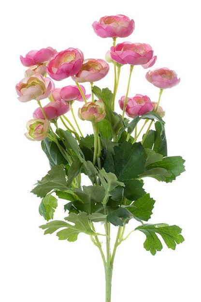 13" Silk Mini Ranunculus Pink