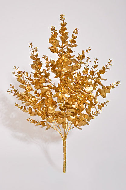 20" Eucalyptus W/Glitter Gold