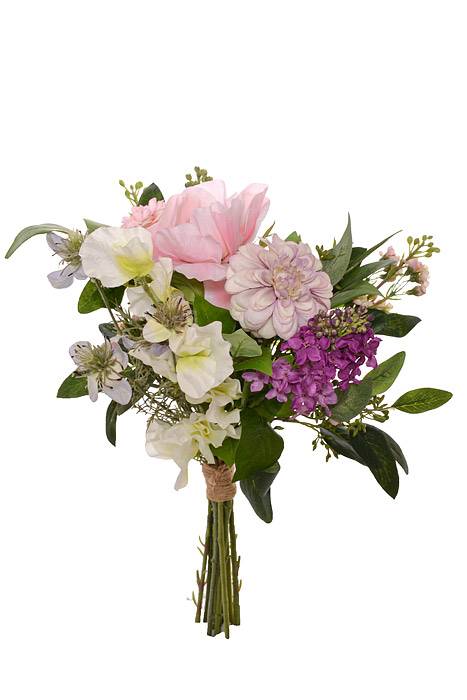 16&quot; Anemome/Dahlia/Lilac Bouquet Pink/Violet
