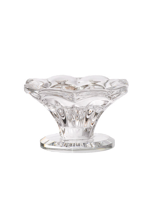 1.5&quot; Crystal Single Candle Holder Clear