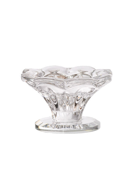 1.5&quot; Crystal Single Candle Holder Clear
