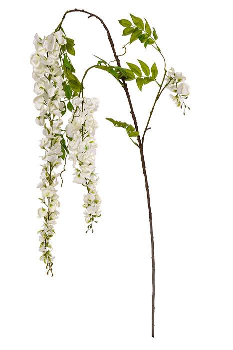 70" Wisteria Spray White