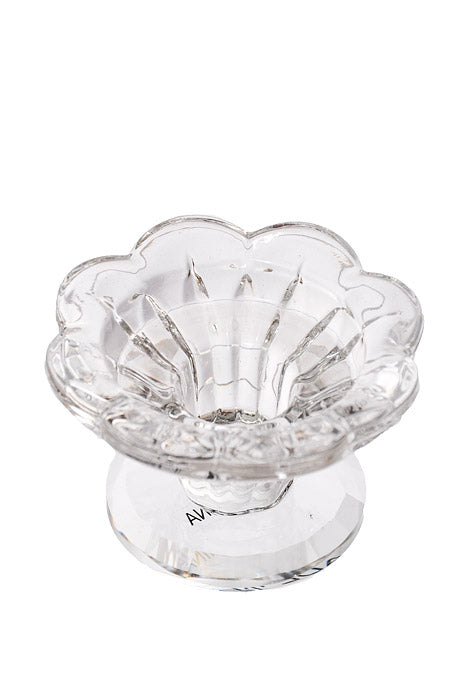 1.5&quot; Crystal Single Candle Holder Clear