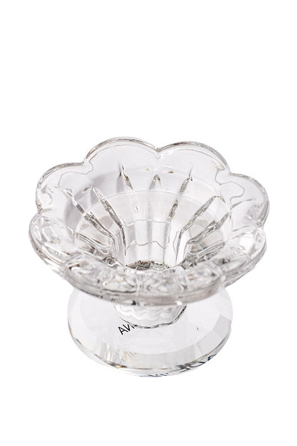 1.5&quot; Crystal Single Candle Holder Clear