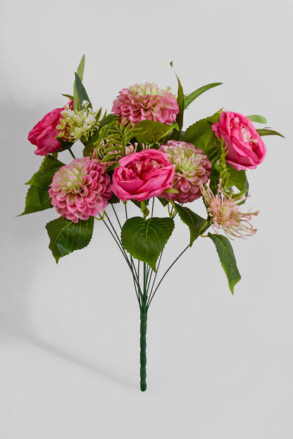 20" Silk Rose Dahlia Bush Fuchsia
