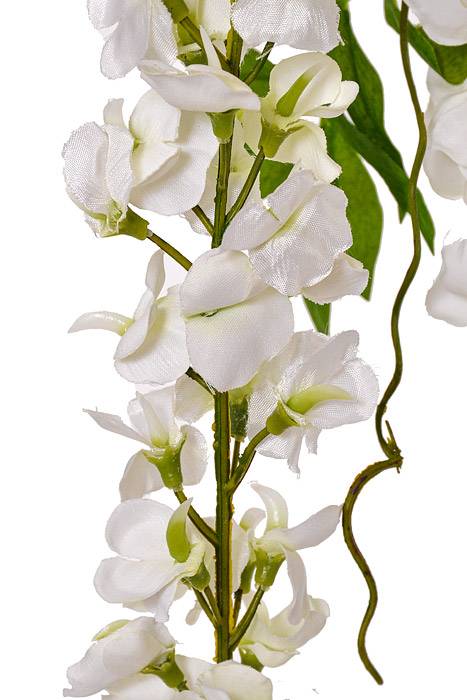70" Wisteria Spray White