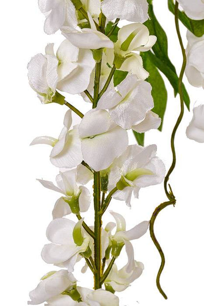 70" Wisteria Spray White