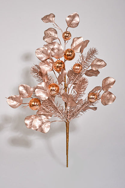 20" Ectroplanting Ball &amp; Leaf Rose Gold