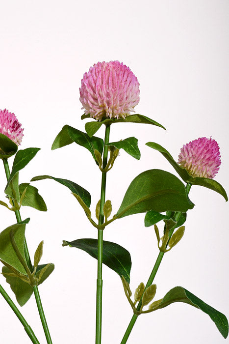 25.5" Artificial Globe Thistle Spray Purple