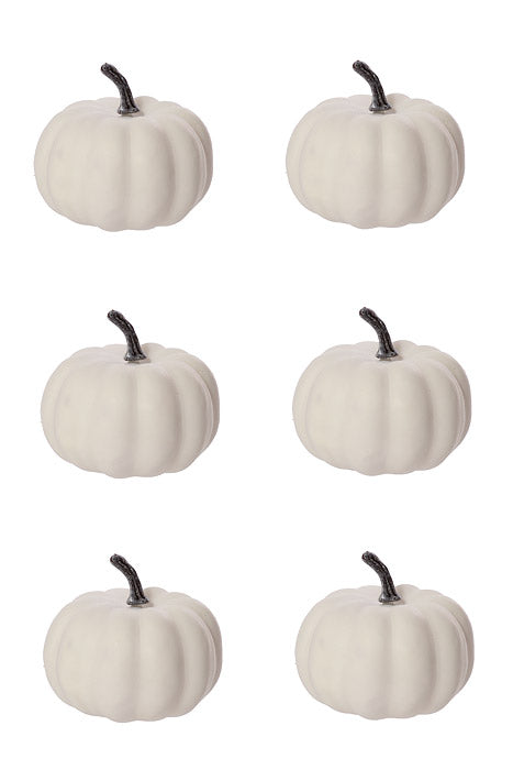 3.5" Pumpkin In Net White Pkg/8