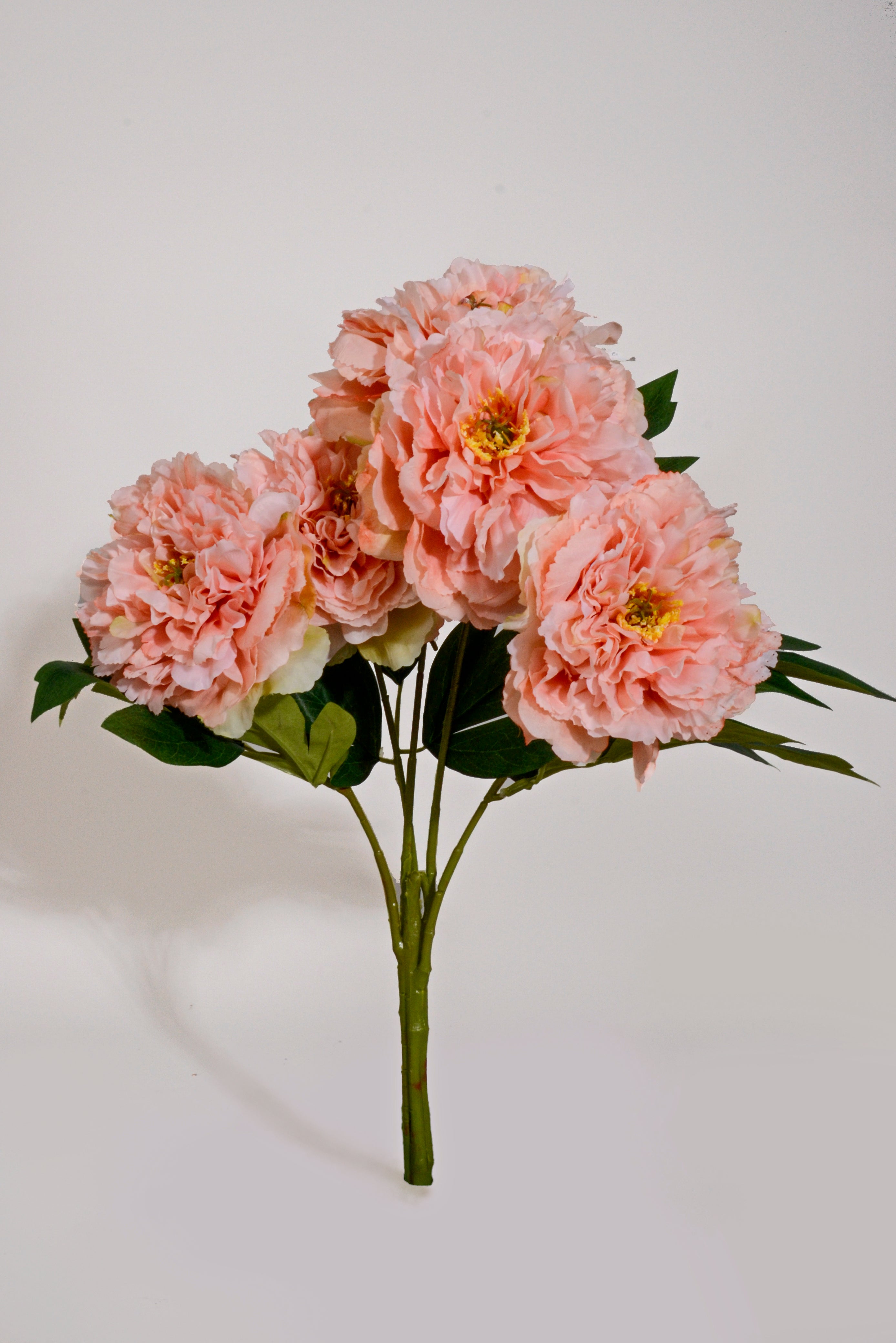 21.5" Silk Peony Bush Peach