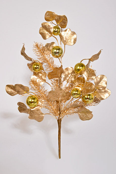 20" Ectroplanting Ball &amp; Leaf Gold