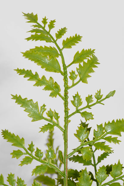 30" Real Touch Plastic Fern Pot Green