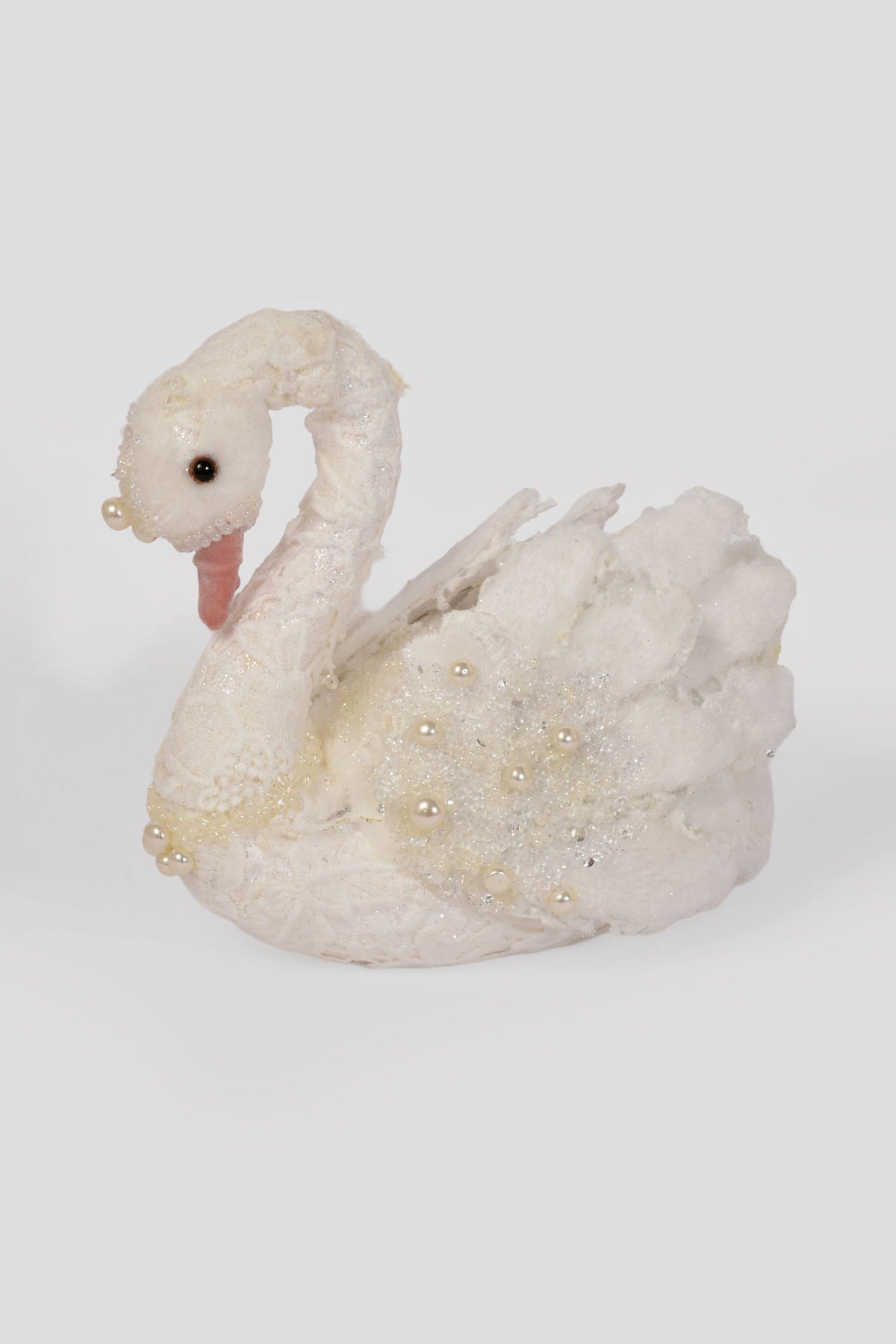 9.25" Swan White