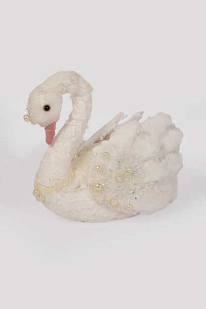 9.25" Swan White