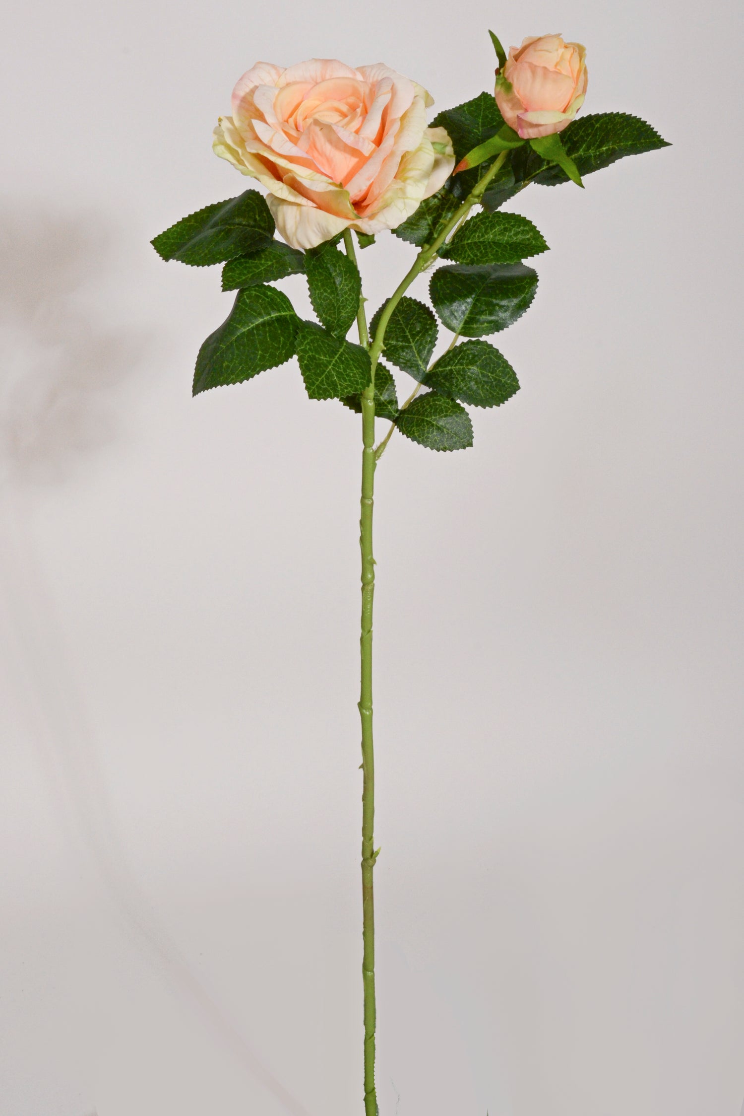 24.5" Silk Rose Spray Peach
