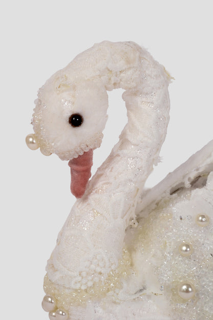9.25" Swan White