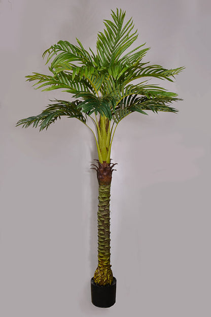 6Ft Artificial Royal Palm In Pot Green