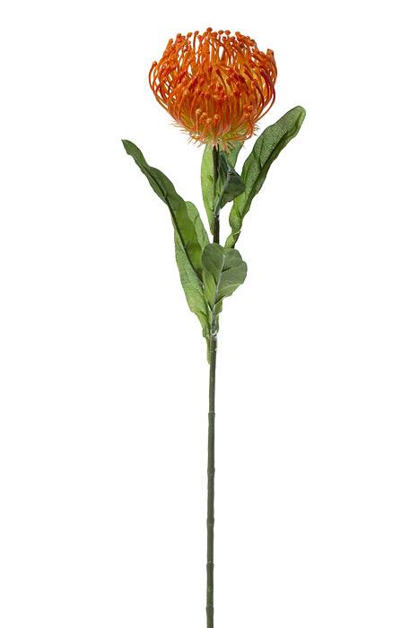 26" Artificial Open Needle Protea Orange