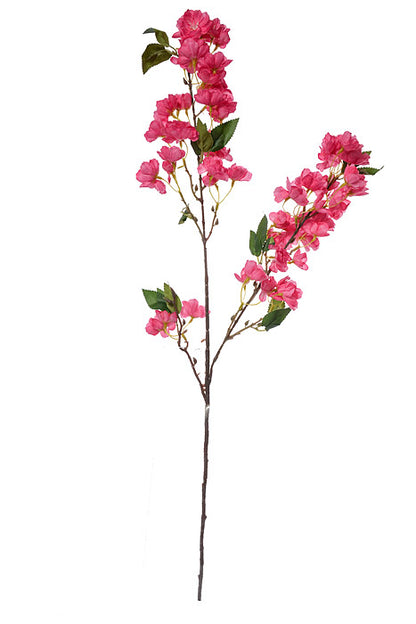 35.5" Silk Cherry Blossom Spray Hot Pink