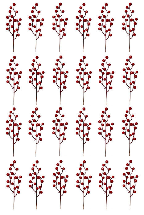 10&quot; Berry Pick Red Pkg/24