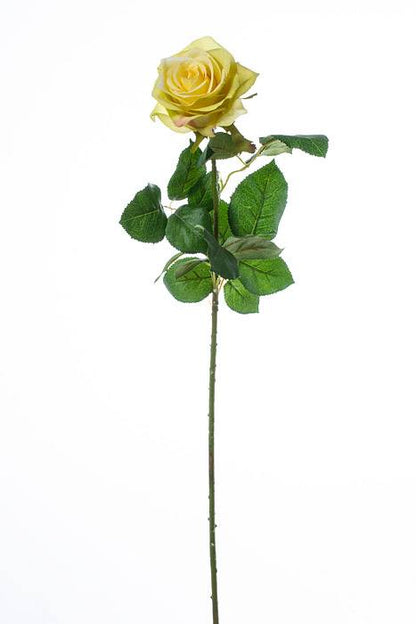 27.5" Silk Confetti Rose Spray Yellow