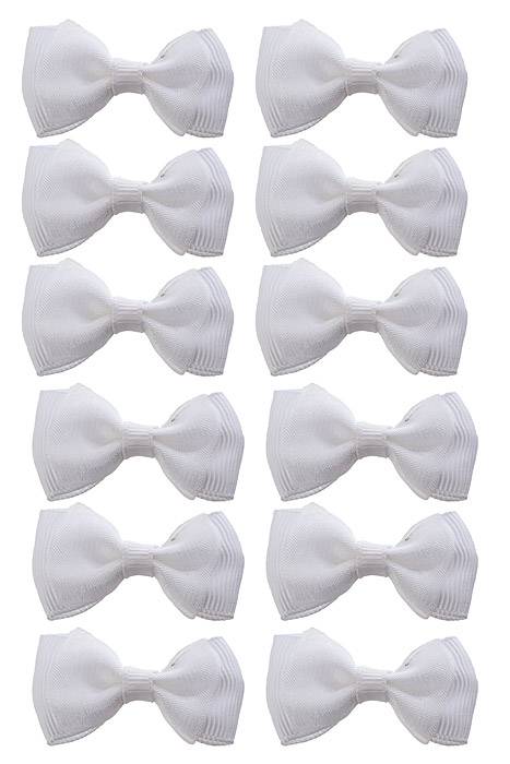 1.75" Ribbon Bow (pkg/12) White