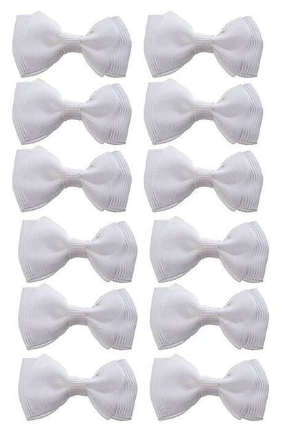 1.75" Ribbon Bow (pkg/12) White
