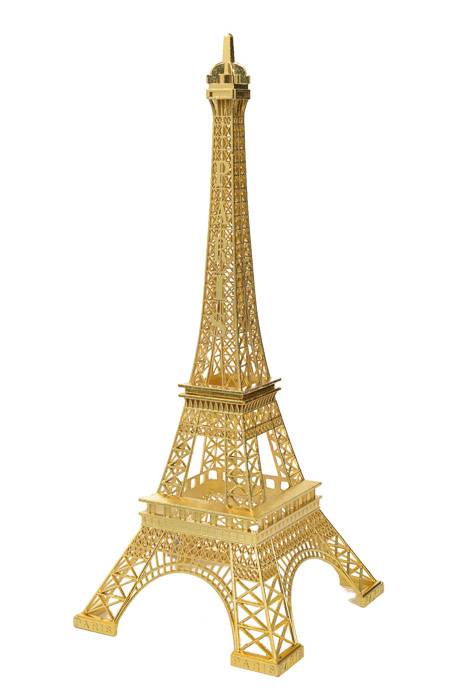 24.5" Metal Eiffel Tower Gold