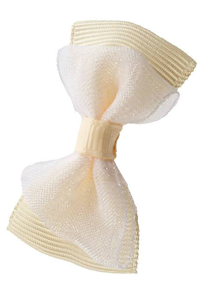 1.75" Ribbon Bow (pkg/12) Ivory