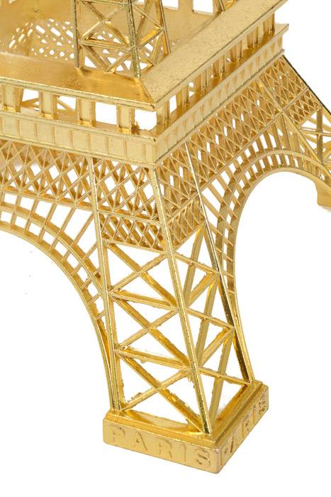24.5" Metal Eiffel Tower Gold