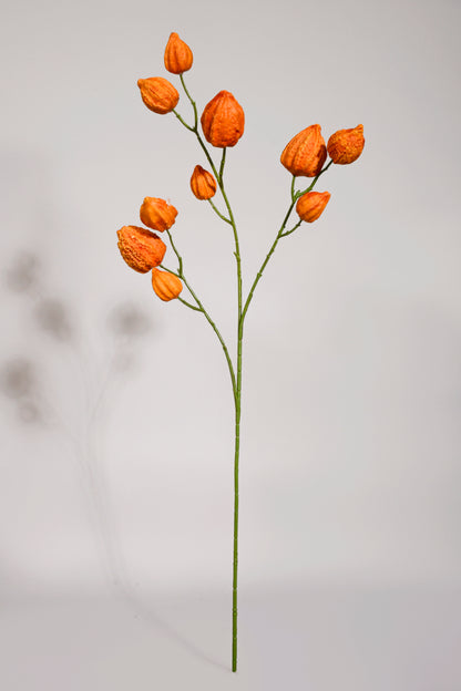 31.5" Artificial Japanese Lantern Spray Orange