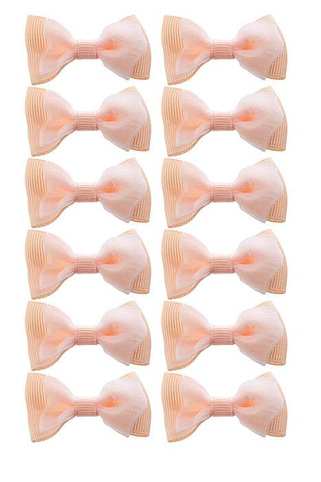 1.75" Ribbon Bow (pkg/12) Peach