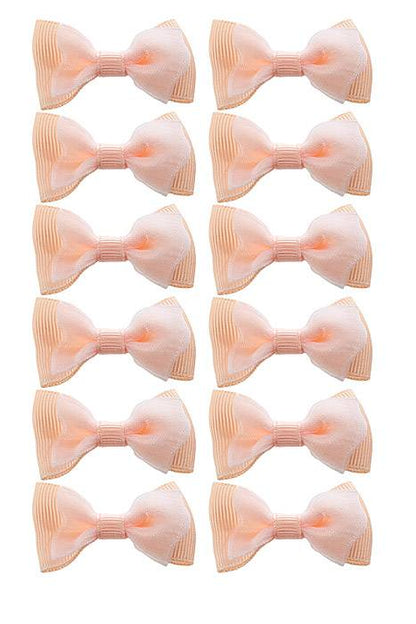 1.75" Ribbon Bow (pkg/12) Peach