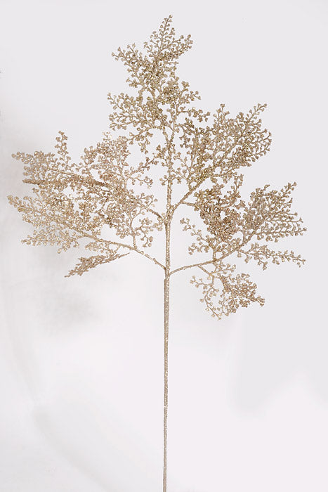 35" Glitter Grass Spray Champagne