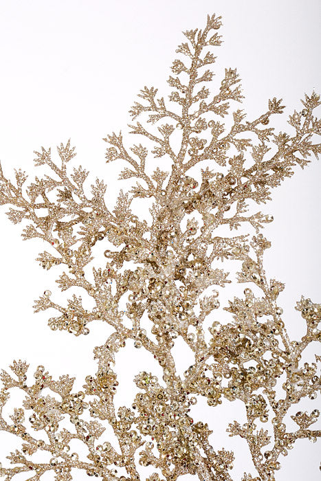 35" Glitter Grass Spray Champagne