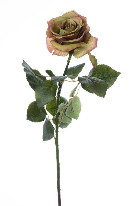 27.5" Confetti Rose Spray Green/burgundy