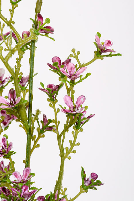 21.5" Artificial Mini Flower Bush Purple