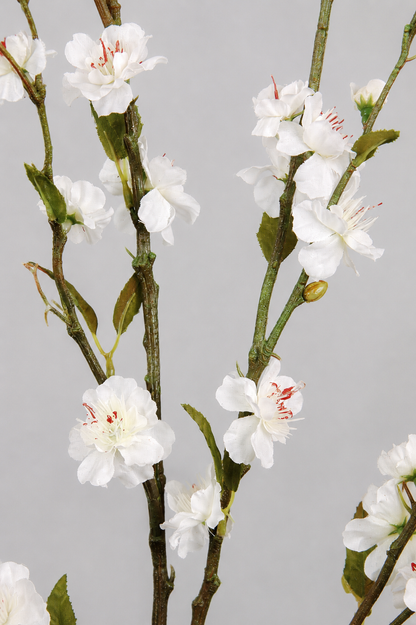 39" Cherry Blossom Spray White