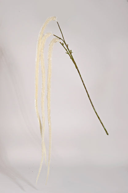 53" Artificial Amaranthus Hanging Spray White