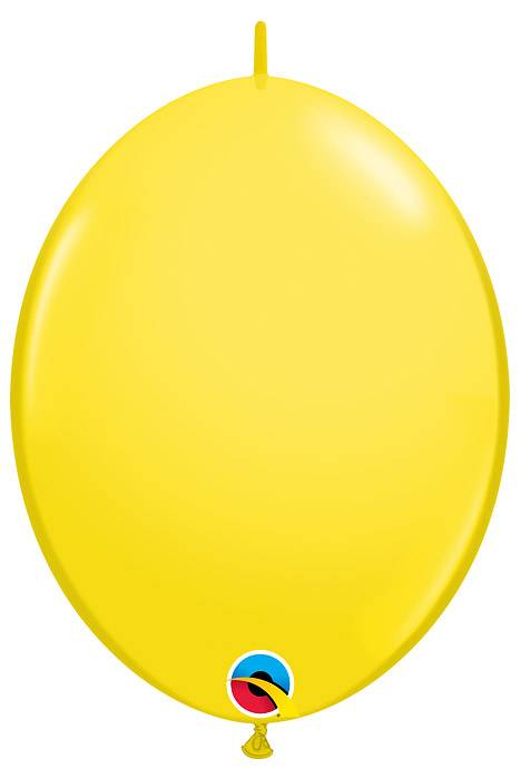 12" Qualatex Quick Link Balloons Yellow