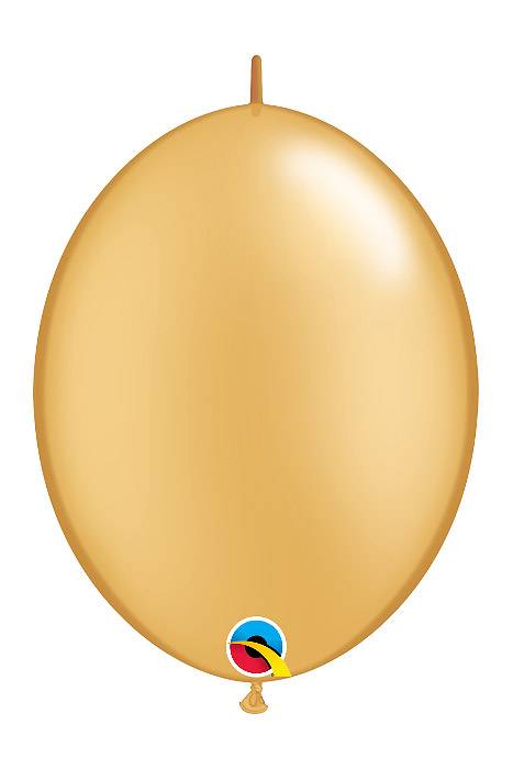 12" Qualatex Quick Link Balloons Gold
