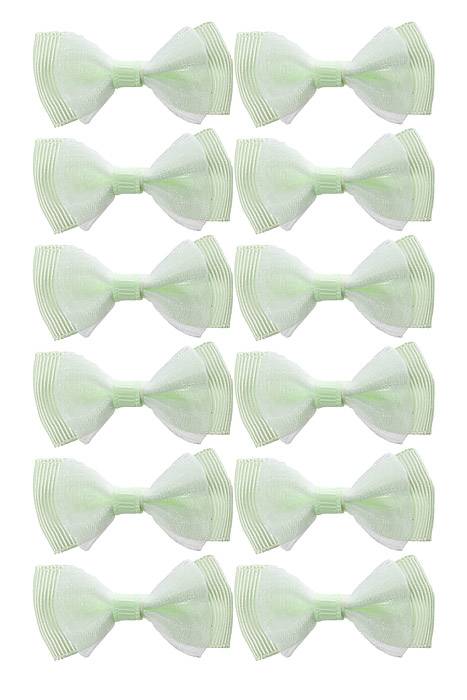 1.75" Ribbon Bow (pkg/12) Apple Green
