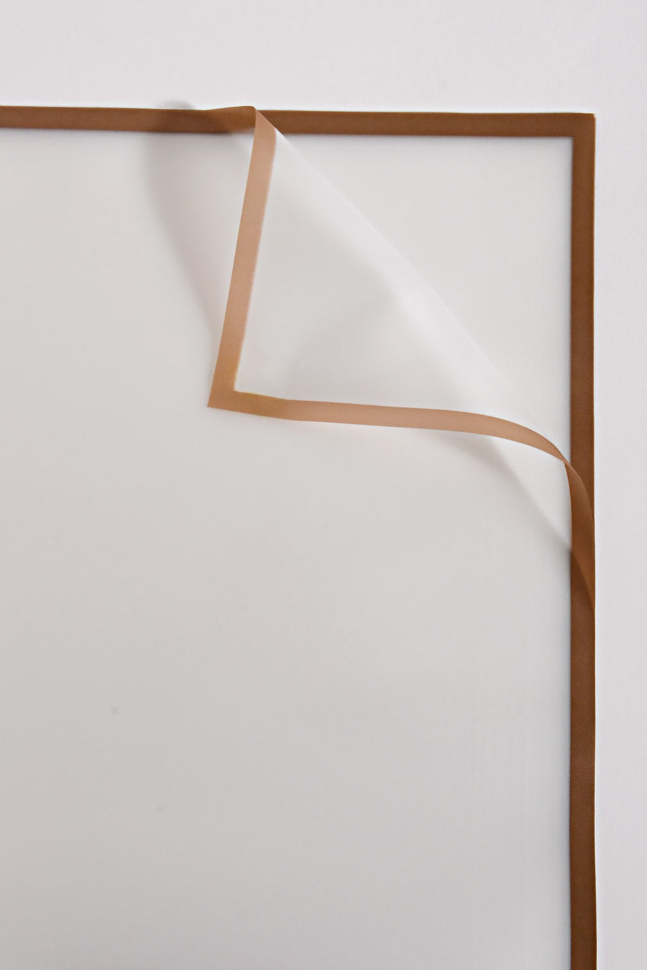 22.5" Champagne Edge Flower Wrap White Pkg/20